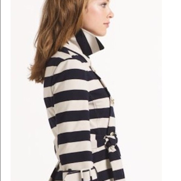 Kate Spade step out in stripes bow back pea coat - Picture 4 of 9